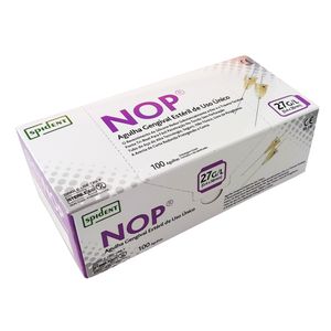 Agulha Gengival Nop 27G 38mm Longa com 100 - Nop