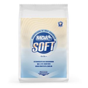 Compressa de Gaze Não Estéril Hidrófila 9 Fios com 500 7,5x7,5cm - MDA Soft