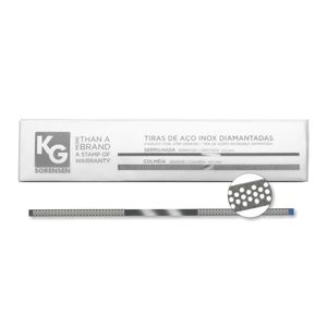 Tira de Lixa de Aço Inox Diamantada Colmeia Média 4x150mm com 6 - KG Sorensen