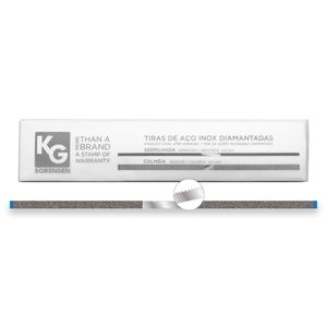 Tira de Lixa de Aço Inox Diamantada Serrilhada Média 2,5x150mm com 6 - KG Sorensen