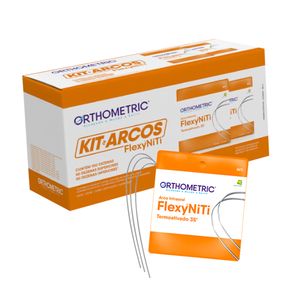 51.35.2801 Kit Promocional Arco Termoativado Flexy NiTi 35° Redondos + Retangulares - Orthometric
