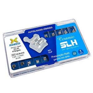 10.26.912 Kit de Bráquetes 01 caso Prescrição Roth Ceramic SLH .022 Gancho Can./Prés - Morelli