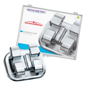 10.10.2100 Bráquete Metálico Advanced Series Edgewise 0,022 1 Caso (Sem Gancho) - Orthometric