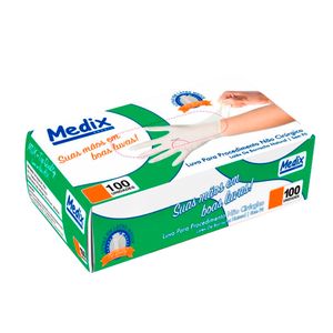 Luva de Procedimento Latex sem Pó - Medix