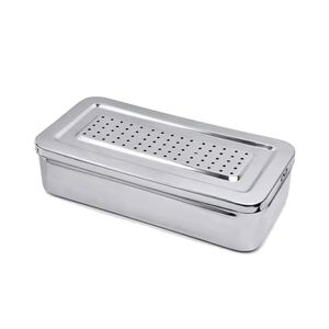 Estojo de Inox Perfurado 26x12x6cm sem Trava GG Ref. 88-62 - Golgran