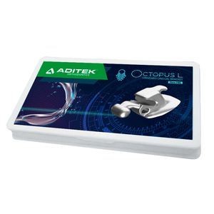 05.49.5984 Kit 7x7 Bráquete Lingual Octopus Std 0,022" New Hbl com Gancho - Aditek