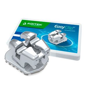 05.20.0312 Bráquetes Easyclip+ Passivo 0,018" Roth Canino Sup Direito com Gancho (12) - Aditek