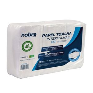 Papel Toalha Interfolhas Fit 20x23cm 1000 Folhas - Nobre
