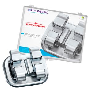 Bráquete Metálico Advanced Series Edgewise 0.022" 10 Casos (Sem Gancho) - Orthometric