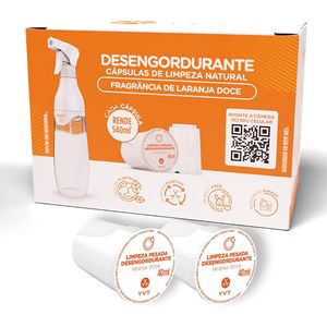 Refil Kit Limpeza Pesada Desengordurante (2 cápsulas) - YVY