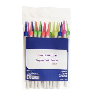 Dreno de Sucção Endodôntico Colorido Descartável com 20 - Dental Partner