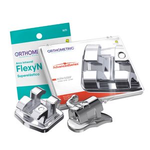 Kit Promocional Bráquete de Aço Advanced Roth 0.022" 1 Caso + Arcos + 4 Tubos - Orthometric