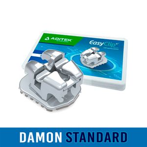 Kit 5x5 EasyClip+ Passivo 0,022" Damon Standard com Gancho 3,4,5 - Aditek