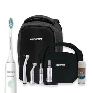 Kit Acadêmico com Spray Externo Push Button + Escova Dental Elétrica - Dabi