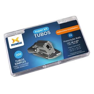 Kit Tubos Prescrição Roth Simples .022" 200 Peças - Morelli