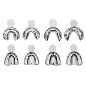 Moldeira Alumínio Desdentada Lisa Rasa com 8 - Tecnodent